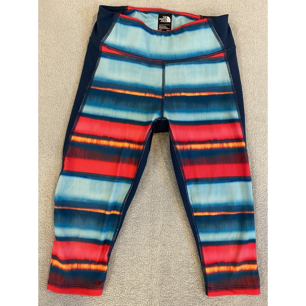 The North Face Junior Girls 24/7 Capri Large 14/16 Coastal Stripe
